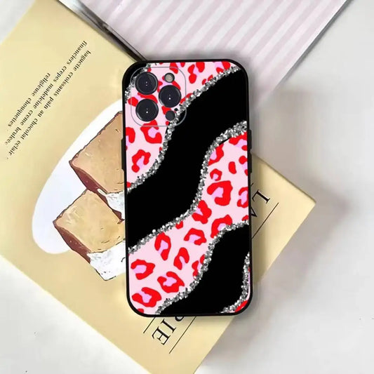 spink Juicy B- Couture Phone Case For iPhone16,15,14,13,12,11 Plus,Pro Max,XS,X,XR,SE,Mini,8,7,Soft Black Cover